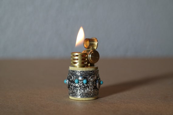 Finger sized Kerosene Lighter Tiny Zippo Lighter World s Smallest Zippo Lighter Ottoman Motif Kerosene Lighter Tiny Lighter Etsy
