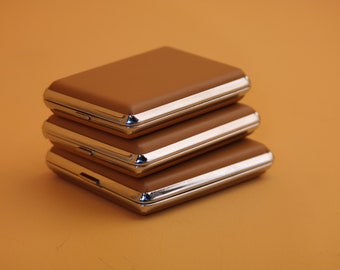 Personalized Cigarette Case,steal Cigarette Box, Metal Cigarette Holder,Customizable Metal Cigarette Layer, Stainless Steel Cigarette Case