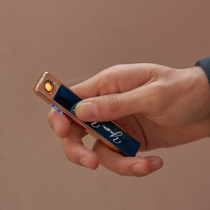Personalized Lighter, Rechargeable Electric Lighter with Name and Date, Personalized Rechargeable Lighter