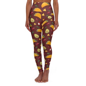 Taco Tuesday High Waisted Yoga Leggings (AOP)