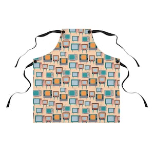 Vintage TVs Retro Television Sets Apron