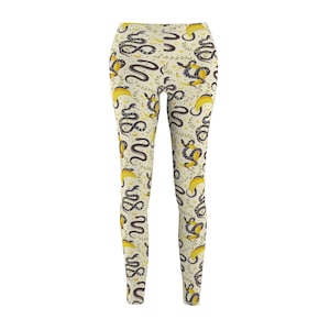 Snakes and Moons Women&#39;s Cut & Sew Casual Leggings