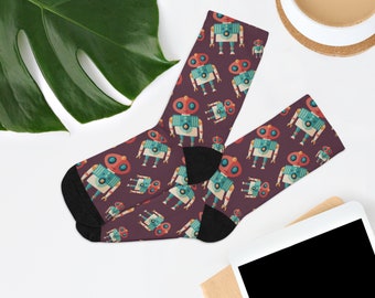 Robots Recycled Poly Socks