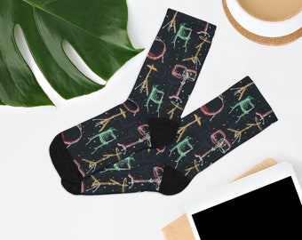 Drum Drummer Recycled Poly Socks
