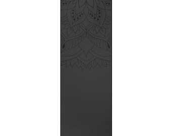 Black Mandala Foam Yoga Mat