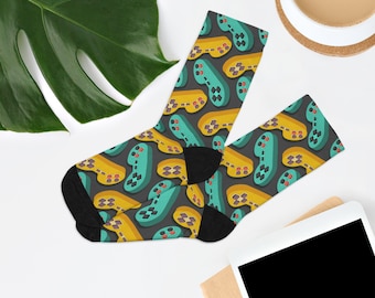 Game Controler Recycled Poly Socks
