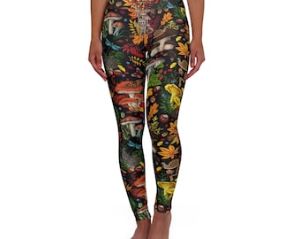 Fantastic Fungi High Waisted Yoga Leggings (AOP)