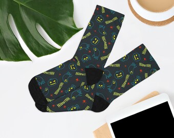 Halloween Pumpkin Recycled Poly Socks