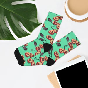 Old School Game Controller Recycled Poly Socks