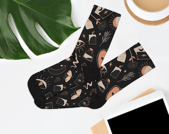 Black Witchcraft Wiccan Recycled Poly Socks