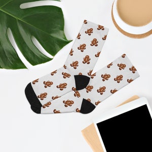 Gingerbread Men Recycled Poly Socks