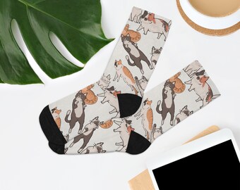 Cats Recycled Poly Socks