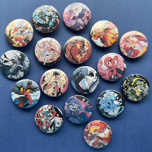 Helluva Boss 1.25" Pins Buttons Badges