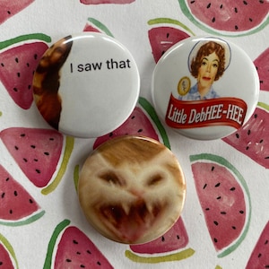 Memes 1,25&quot; Pins Buttons Abzeichen