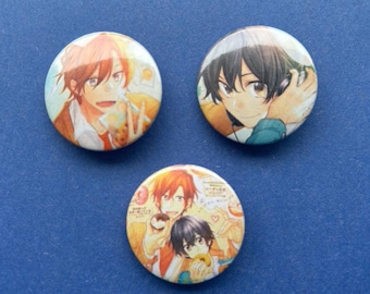 Sasaki en Miyano 1,25" pinnen, knoppen, badges