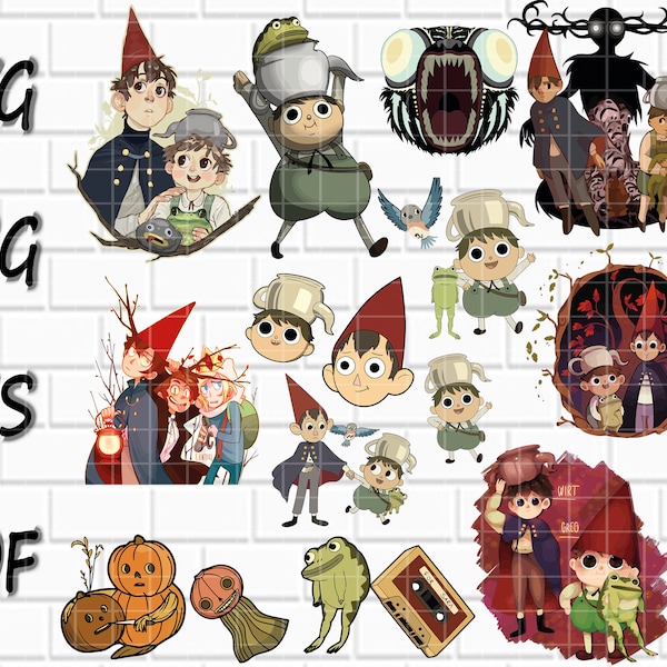 Over the Garden Wall Svg- Over the Garden Wall Png- Wirt Svg- Beast Svg- Enock Svg 16 Designs- Cutfiles- Clipart- Cricut- Png, Pdf, Svg, Eps