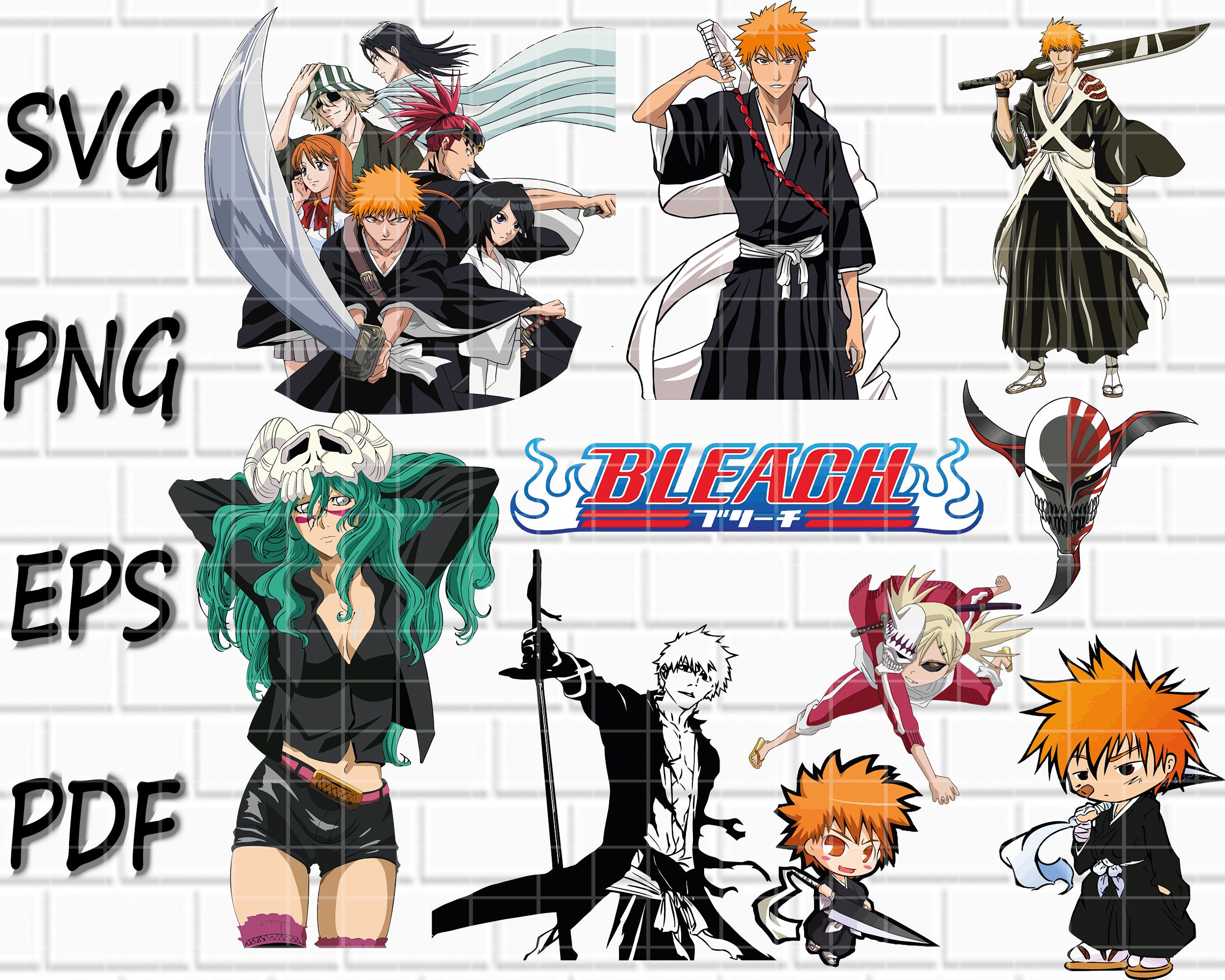 Bleach Ichigo Rukia Svg, Kurosaki Ichigo Svg, Kuchiki Rukia - Inspire Uplift