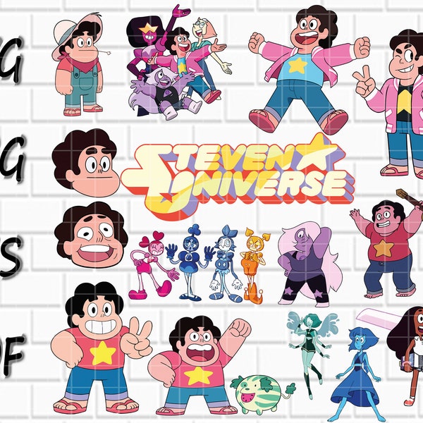 Steven Universe Svg- Steven Universe Png- Steven Universe Friends- Designs- Cutfiles- Clipart- Cricut- Png, Pdf, Svg, Eps