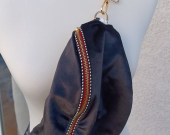 Sac banane en velours lisse exemplaire unique