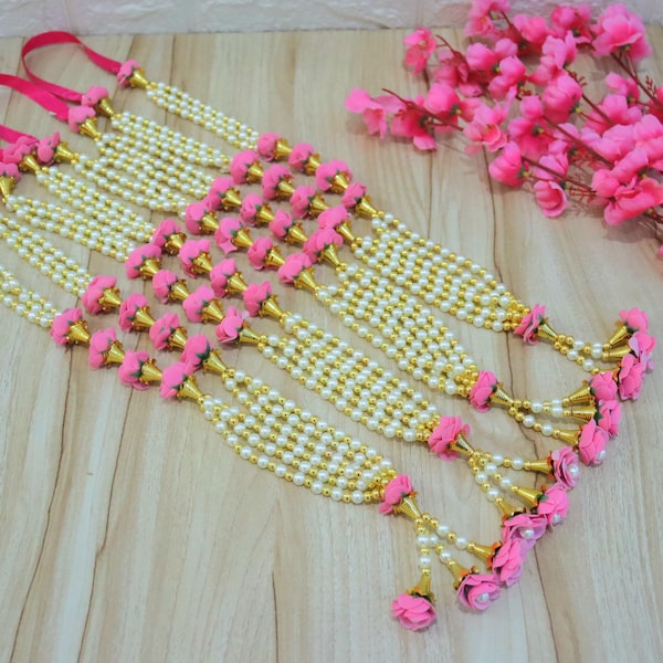 Florales Milni Haar, Perle Milni Haar, Multicolor Milni Haar, Willkommen Girlanden, Hochzeitsgirlande, Baarati willkommen Mala, Punjabi Hochzeit Girlande