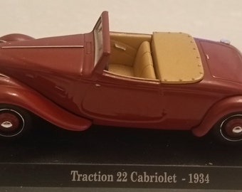 Miniature Car Traction 22 Cabriolet from 1934 in 1/43