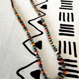 Turquoise Necklace Authentic Native Made Turquoise Heishi Necklace Kewa Heishi Bead Necklace Santo Domingo 18&quot; Dainty Necklace Gift for Her