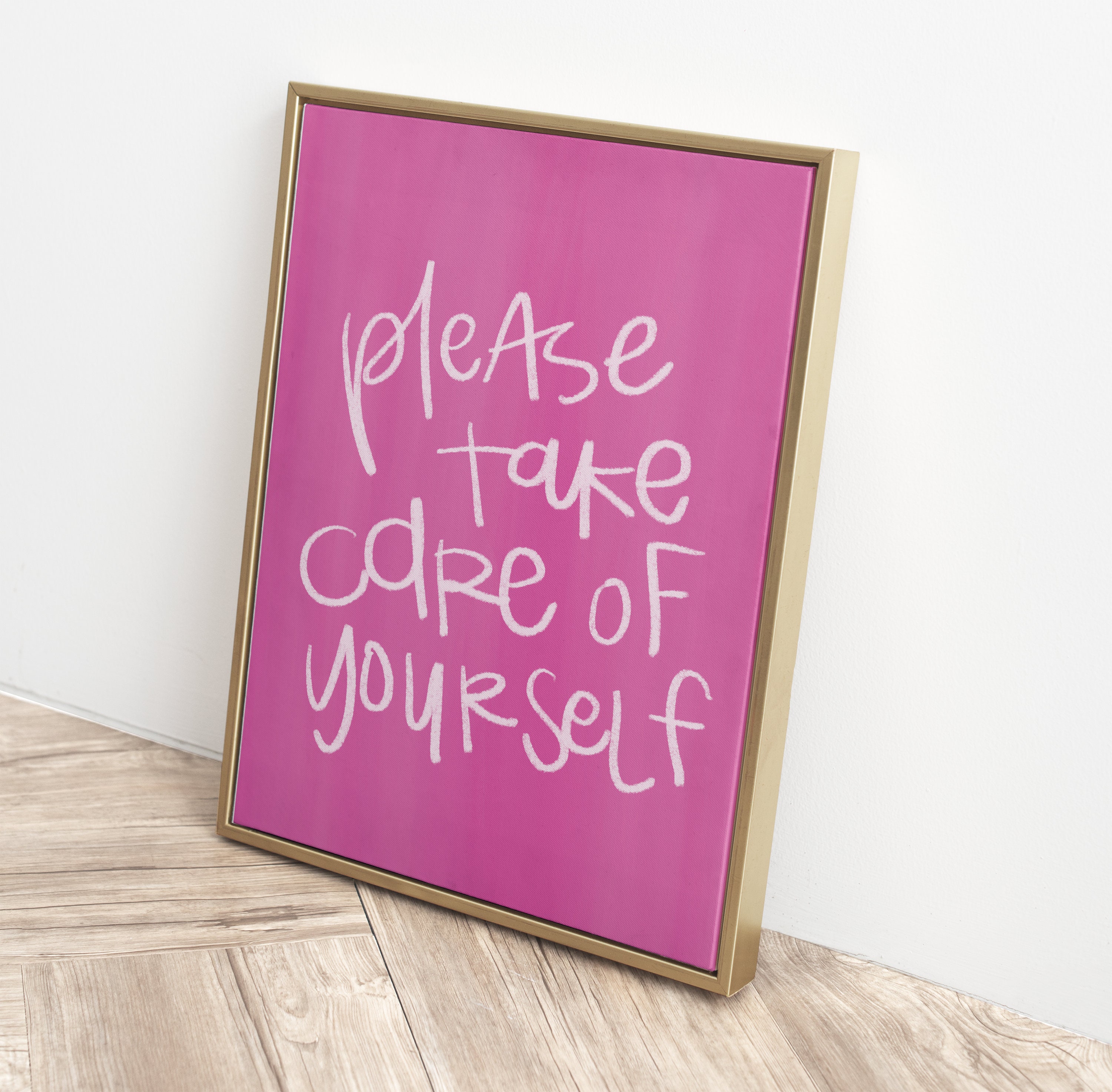 Self Care Print Please Take Care of Yourself Poster Bathroom Art for ...