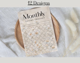 Money Saving Challenge, Savings Tracker Printables, Savings Tracker Bundle, Money Saving Challenge Printable