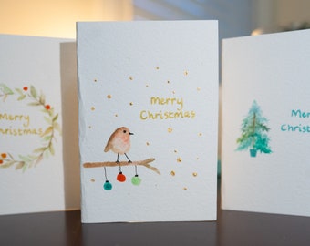 Watercolour (Handmade) Christmas Cards Pack