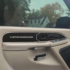 Door Panel Accents FRONT DOORS (front only) &#39;99-&#39;06 & &#39;07 Classic GMC Sierra 4 door/Yukon/YukonXL and Chevy Silverado 4 door/Suburban/Tahoe