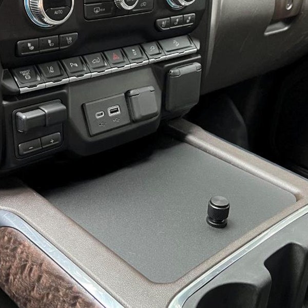 Compatible con GMC Sierra Chevy Silverado 2019-2023, protector de consola, cubierta de consola de camioneta, accesorios de camioneta, interior de camioneta
