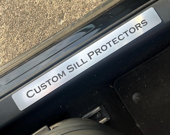 Custom Car Door Sill Protectors, Acrylic Sill Protector