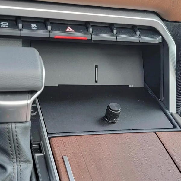 Compatible with 2022-2025 Toyota Tundra Toyota Sequoia Console Shield Console Cover Truck console cover, Truck accessories, Truck interior