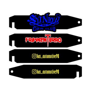 CUSTOM DOOR PROP (set of 2), Car show hood prop, Acrylic hood prop, Customized
