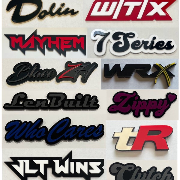 Car Custom Badge Etsy