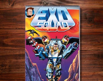 Vintage 1995 EXO Squad Space Series - Thrax With Neofighter Space