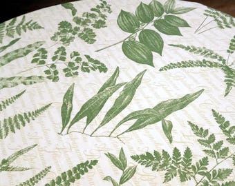 CUSTOM ROUND TABLECLOTH, fits 54- or 60-inch table, Vintage, made with Ted Tyler Fabric
