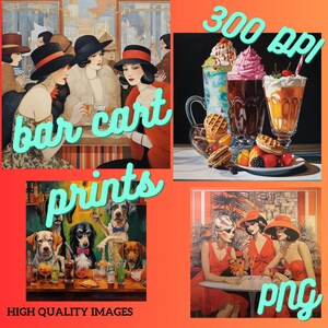 Vintage bar cart PRINTABLES