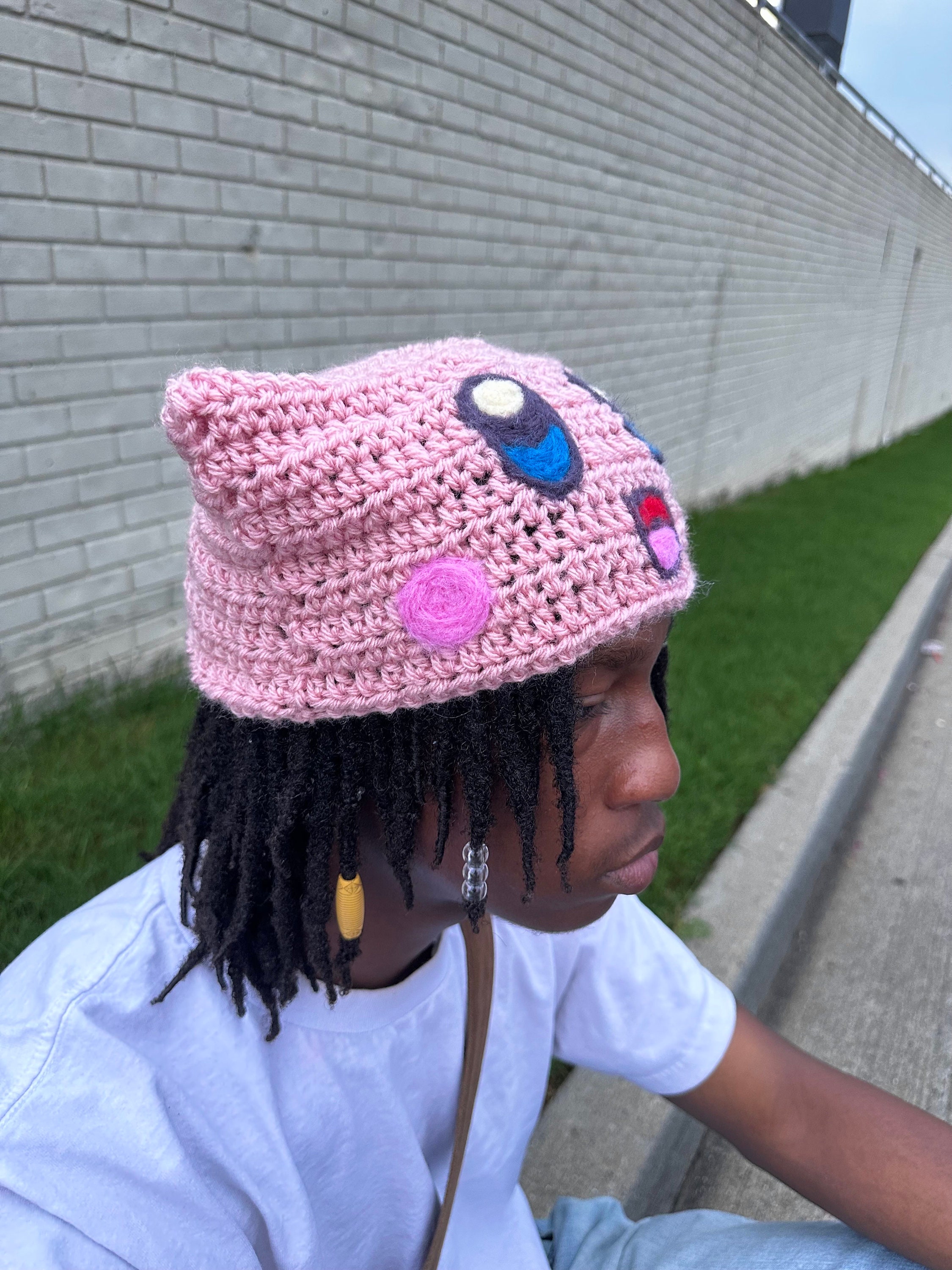 Kirby Inspired Y2K Beanie - Etsy