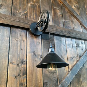 Wall Mounted Pulley Light, Wall Light, Pulley light, bathroom light, vanity light, hallway light, kitchen light