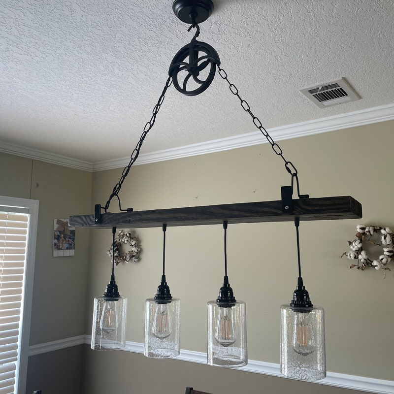 Rustic Light Fixture - Etsy