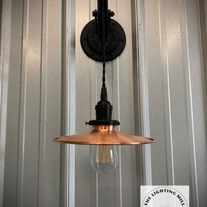 Vintage Light, Wall Mounted Pulley Light, Wall Light, Pulley Light ...
