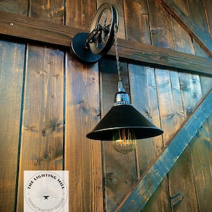 Wall Mounted Pulley Light, Wall Light, Pulley light, bathroom light, vanity light, hallway light, kitchen light