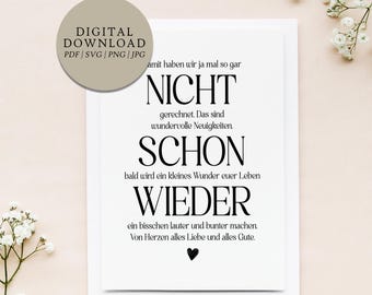 Not again! | Digital print file Ambiguous baby poster for birth announcement, pregnancy announcement, baby gift, gift for child, new arrival