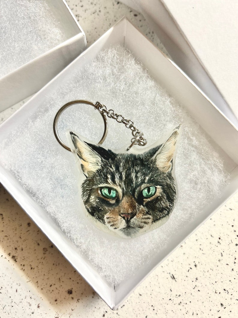 Custom Handdrawn Pet Portrait Keychains, Pins, Pendants Etsy
