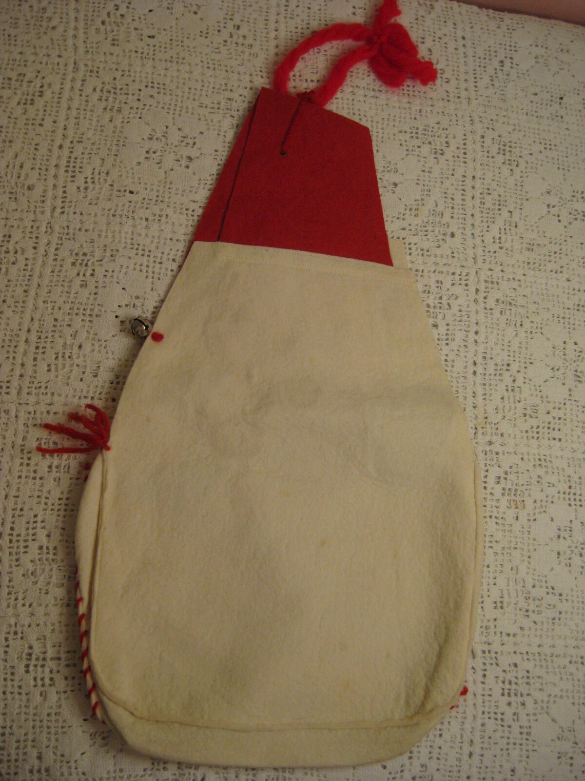 Vintage Santa's Mail Bag Felt Craft 1960s Christmas Xmas Etsy