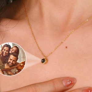 Photo Projection Necklace, Personalized Bubble Projection Necklace, Picture Inside Jewelry, Personalized Necklace, Mom Necklace,Gift for Her