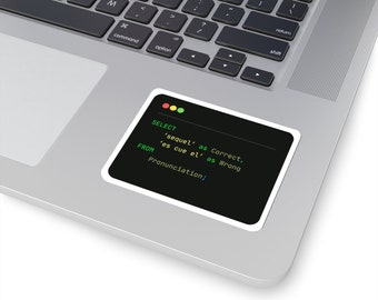 Grappige SQL-uitspraaksticker | Cadeau data-analist