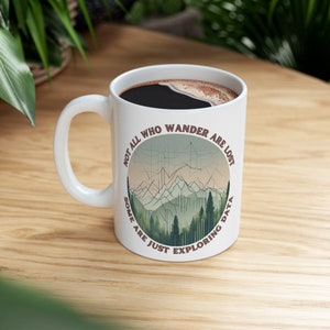 Mountain Data Explorer Tasse | BI-Entwickler-Kaffeetasse | Datenanalyst Tasse| Geschenk für Programmierer | Datenexplorationsausrüstung | Datenvisualisierungsdesign