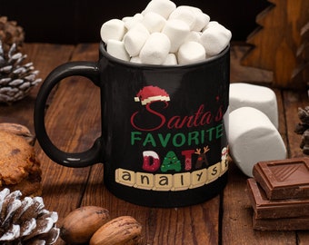 Santa's Favorite Data Analyst Mug | Tech Christmas Gift